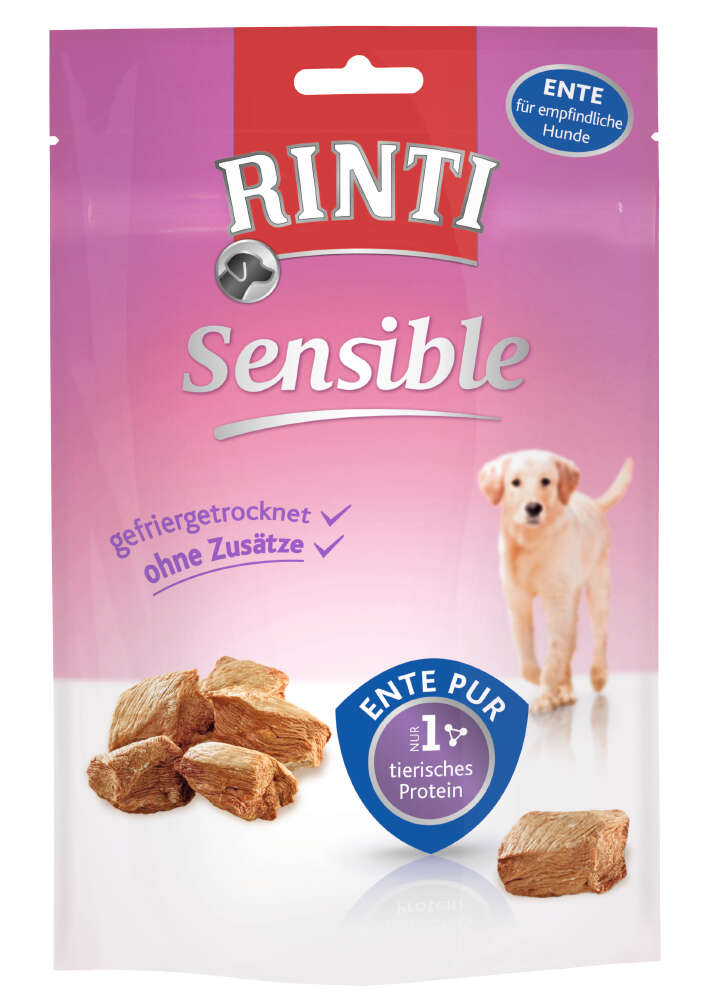 RINTI Hundeleckerli Sensible Snacks Ente pur